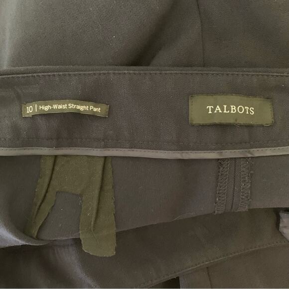 Talbots High Waist Straight Dress Pants Navy Blue Size 10 - Picture 4 of 4